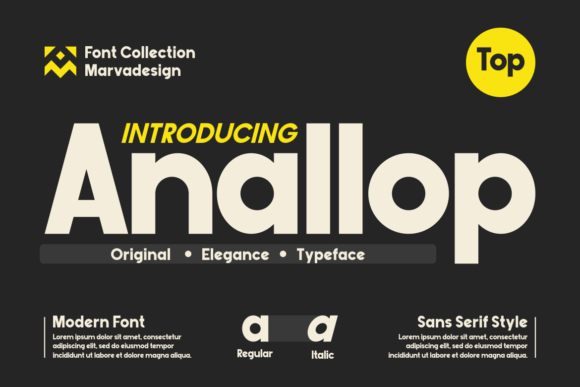 Anallop Typeface Review: A Bold Sans Serif for Strong Brand Identities
