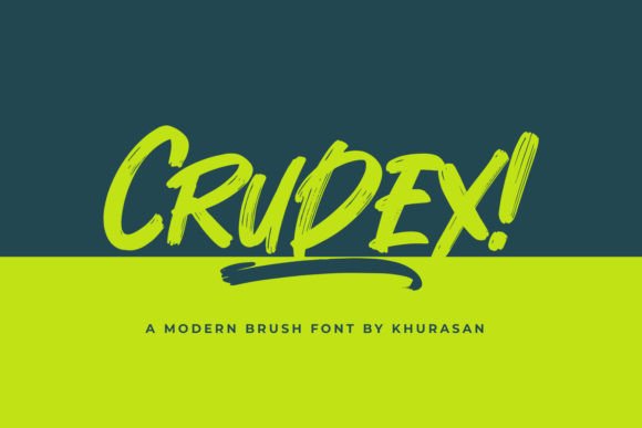 Crudex: A Modern Bold Brush Font for Editorial Impact