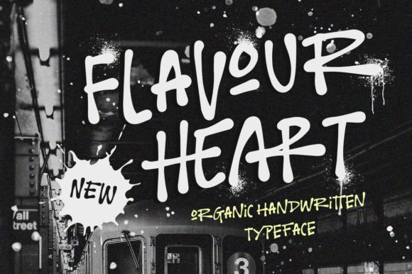 Flavour Heart: The Organic Handwritten Typeface for Standout Branding