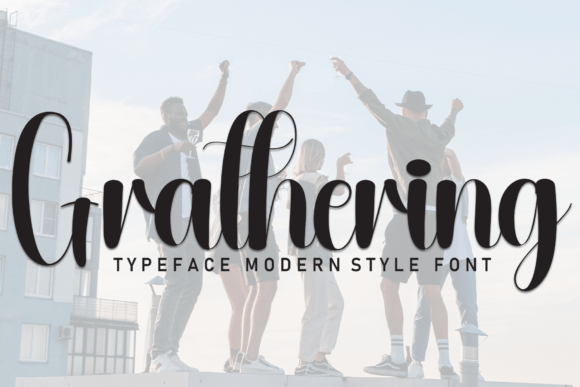 Grathering: A Sweet Handwritten Font for Crafts and Printables