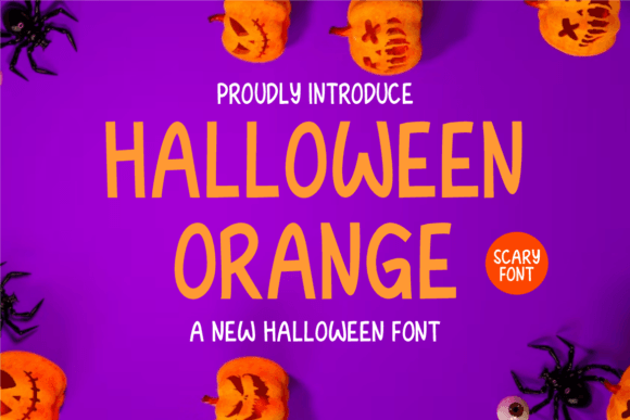 Halloween Orange: A Modern Script Font for Handmade Crafts
