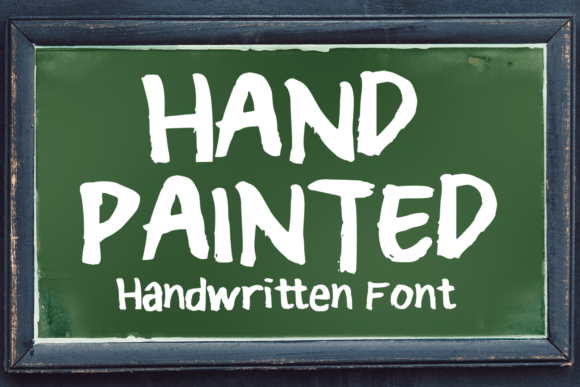 Hand Painted: A Creative Display Font for Small Business Branding