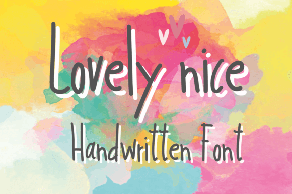 Lovely Nice Typeface: A Sweet Handwritten Font for Modern Brands