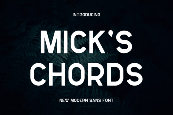 Mickschords: A Bold Sans Serif Font for Modern Brand Identity