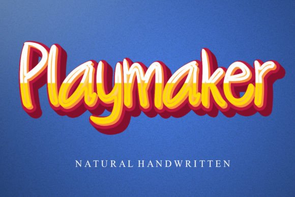 Playmaker: A Handwritten Display Font for Modern Web Design