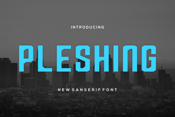 Pleshing: A Bold Sans Serif Typeface for Modern Editorial Design