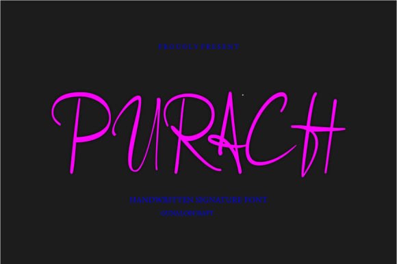 Purach: A Playful Handwritten Typeface for Modern Web Design