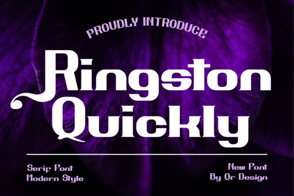 Ringston Quickly: The Serif Font That Polished My Small Business Brand
