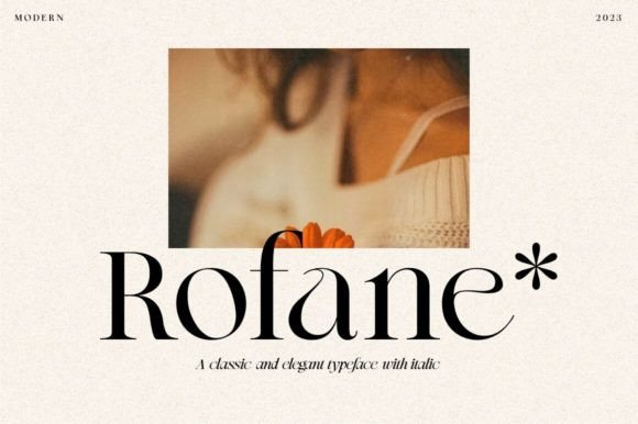 Rofane Typeface: Elevating Campaign Visuals with Modern Serif Elegance