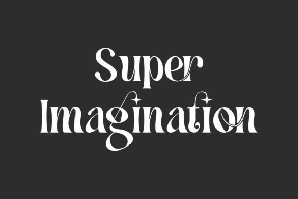 Super Imagination: A Modern Serif Display Font for Digital Branding